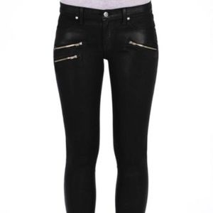 Henry and Belle Black Slick Biker/Zipper